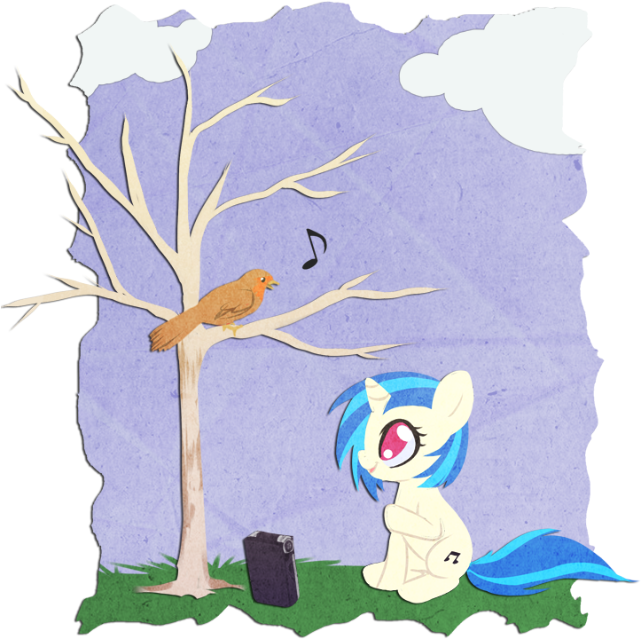 Rizcifra, Bare Tree, Bird, Dj Pon-3, Female, Filly, - Avatar (750x750), Png Download