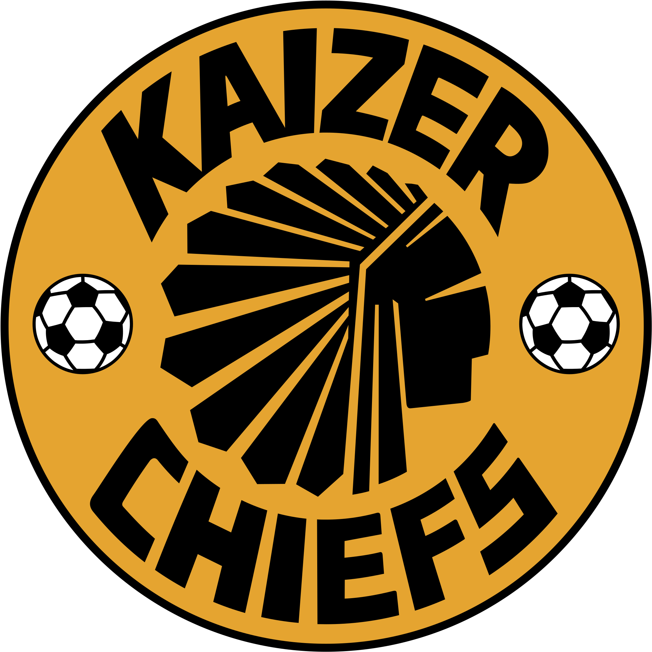 Kaizer Chiefs Amakhosi Logo Png Transparent - K Chiefs (2400x2400), Png Download