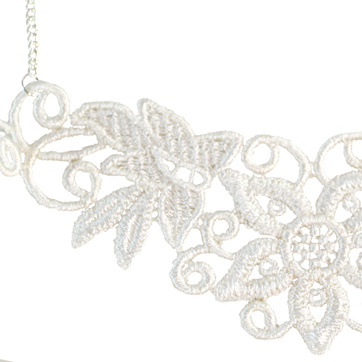 Vividbearfoot Lace Chain Barefoot Sandals. White Foot (1500x1500), Png Download