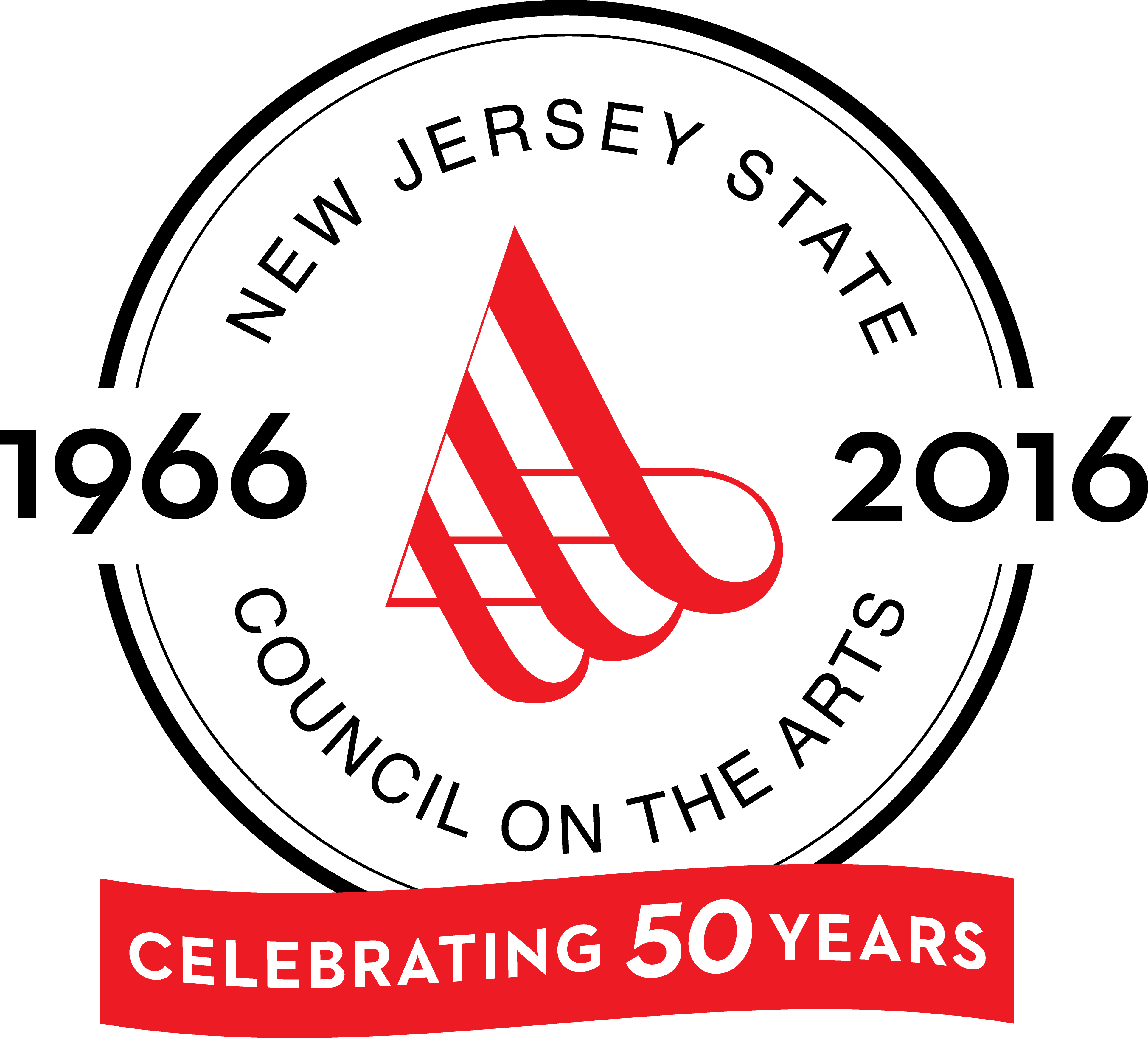 Nj Arts 50th Anniversary Logo Color - New Jersey State Council On The Arts (3853x3483), Png Download