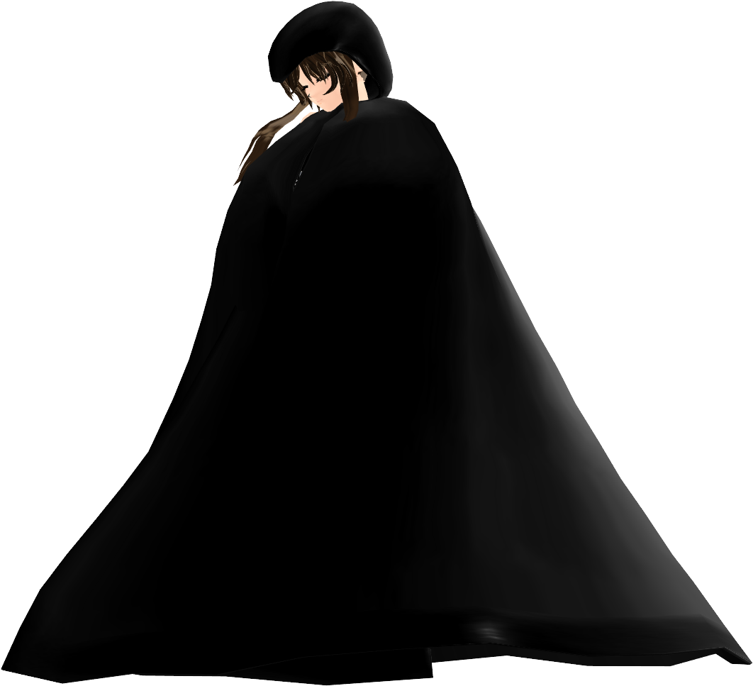 Cape Coat With Hood Png Picture - Mmd Cape Dl (1024x1024), Png Download