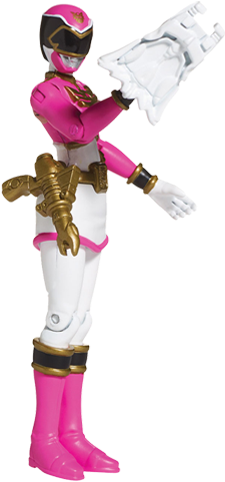 Pink Ranger - Figurine Power Rangers Megaforce (520x700), Png Download
