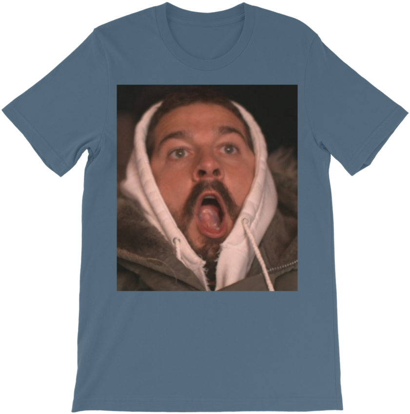 Shia Labeouf ﻿classic Kids T-shirt - Shia Labeouf Reaction (900x900), Png Download
