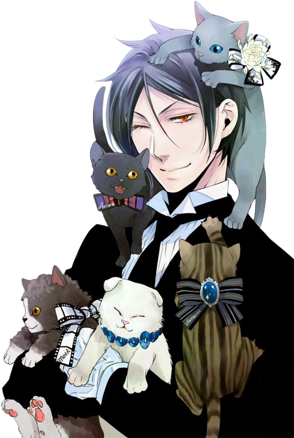 Clip Art Sebastian Michaelis Kuroshitsuji Render Png (600x887), Png Download