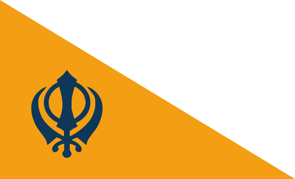 Sikh Empire - Flag Of Punjab India (687x418), Png Download