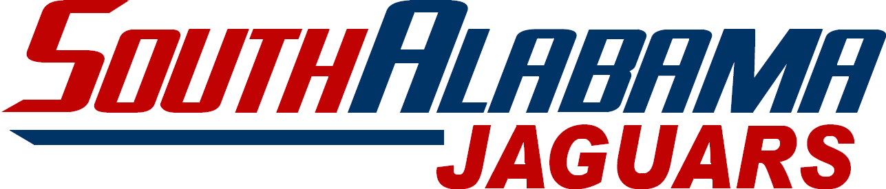 South Alabama Jaguars Wordmark - University Of South Alabama (1287x275), Png Download