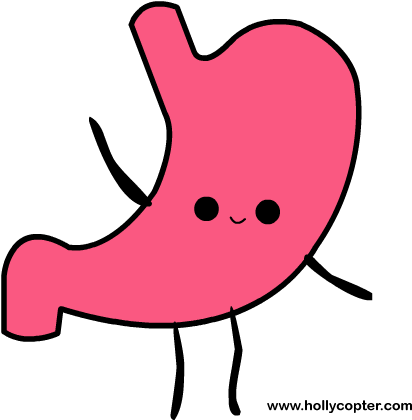 4593 Original - Cute Stomach Png (453x419), Png Download