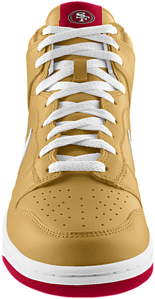 Customize Nike Dunk High Ers Tennis Shoes Png 49ers - Skate Shoe (1292x1292), Png Download