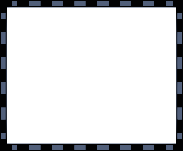 Small - Black Borders (600x495), Png Download