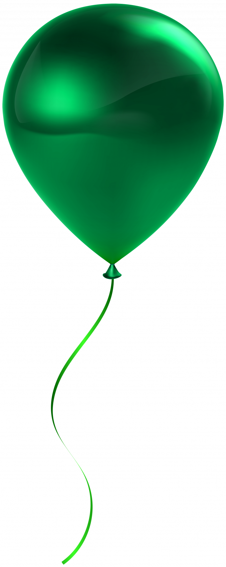 Green Balloon Clipart Collection Png Free - Green Balloon Png Free (768x1923), Png Download