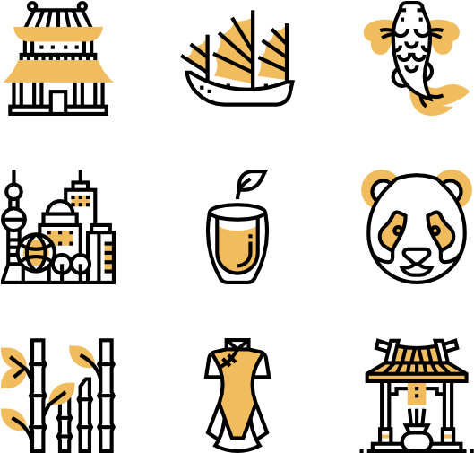 China Symbols (600x564), Png Download