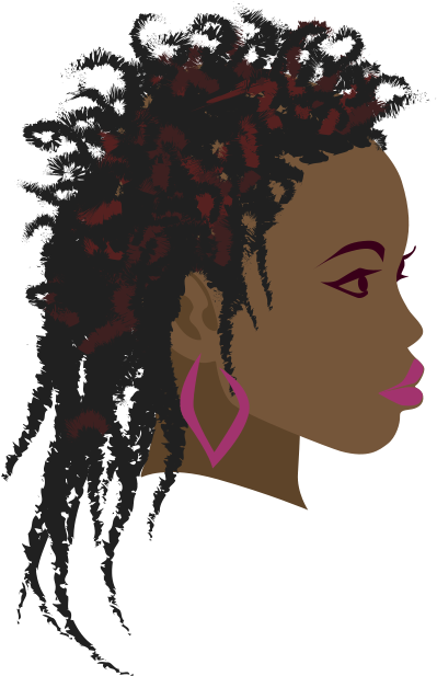 Free African Girl 3 - Africa Hair Transparent (643x800), Png Download