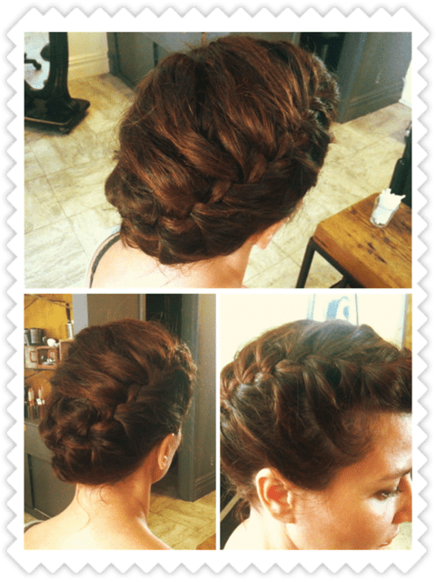 Braided Updo Picture - Bun (480x640), Png Download