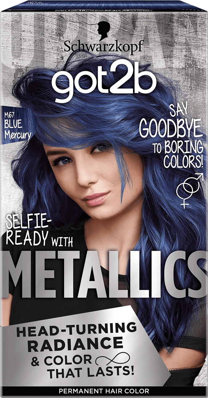 Got2b Color Com Metallics M67 Blue Mercury - Blond (970x1400), Png Download
