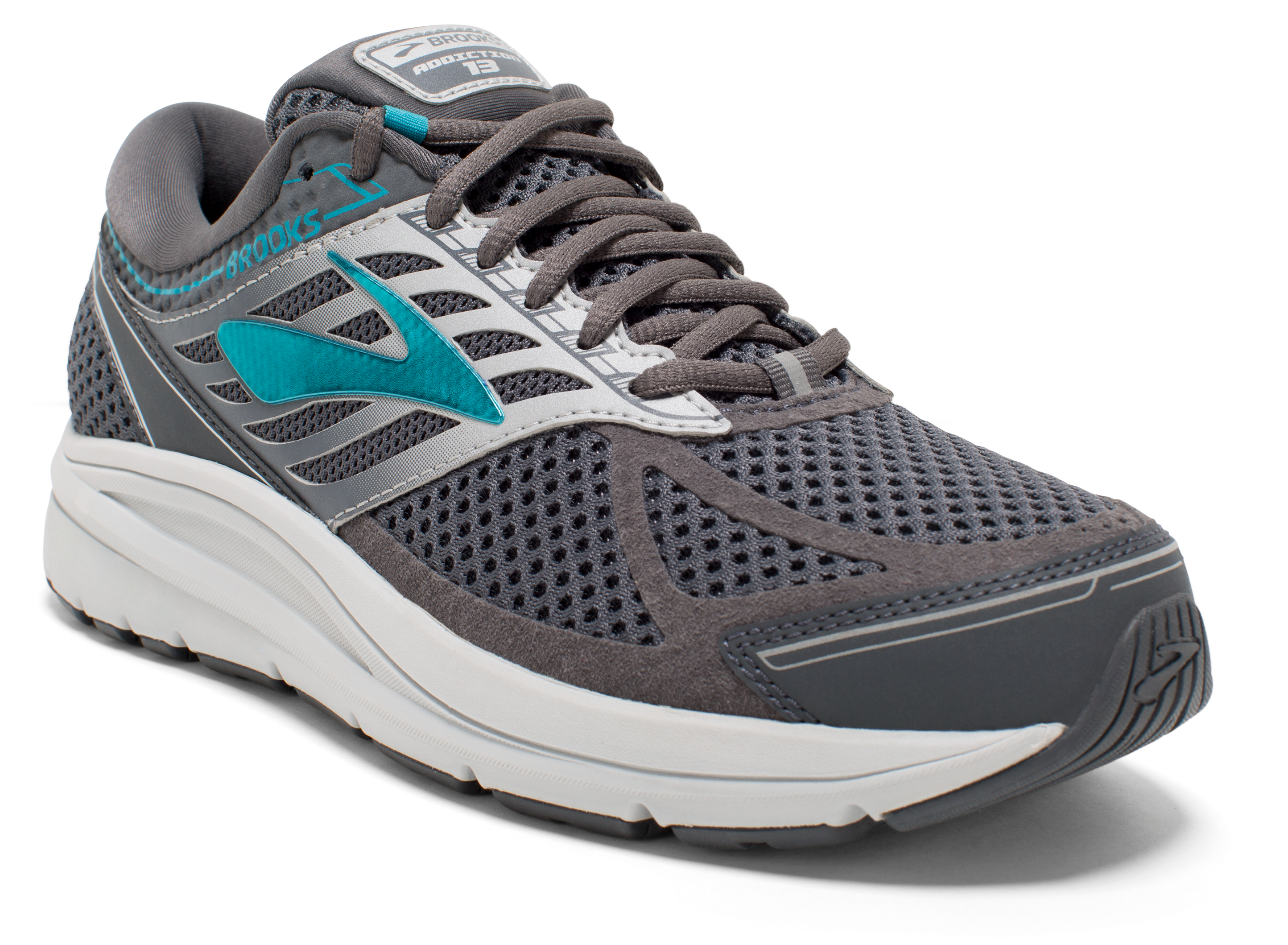 Women's Addiction 13 Running Shoes - Brooks Men's Addiction 13 (2888x2119), Png Download