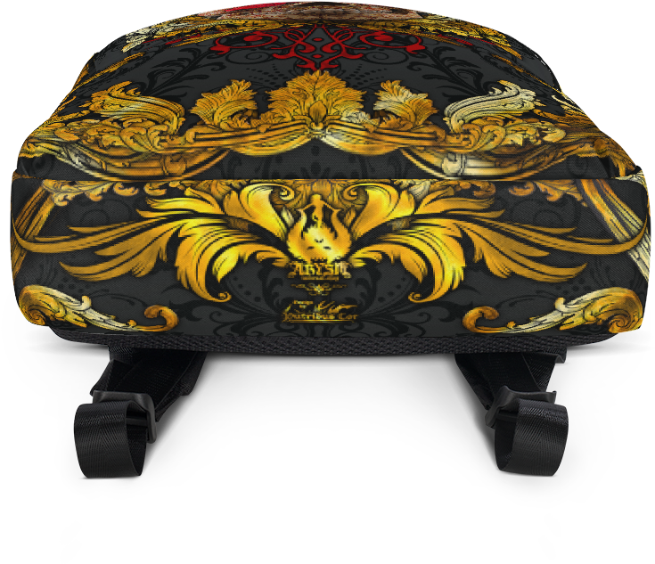 Gold Victorian Goth Skull Backpack - Backpack (1000x1000), Png Download