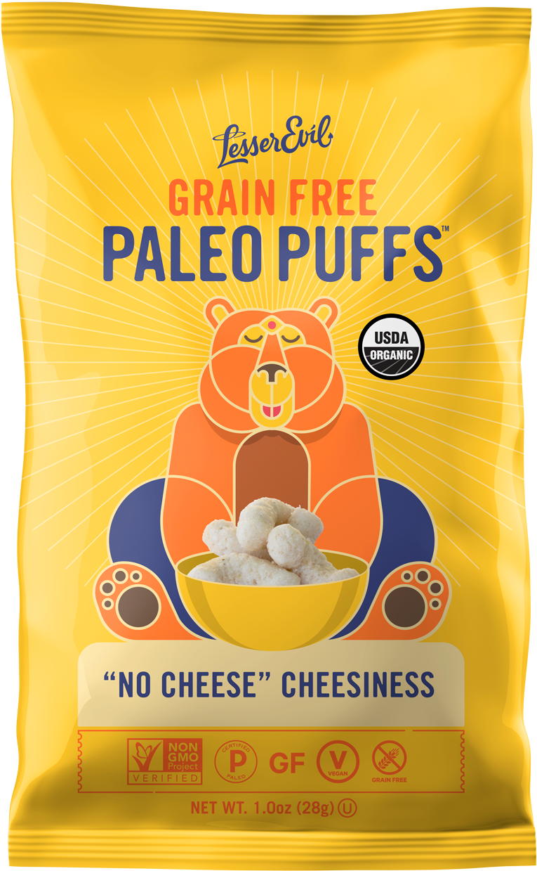 Lesserevil - Lesser Evil Paleo Puffs (1000x1421), Png Download