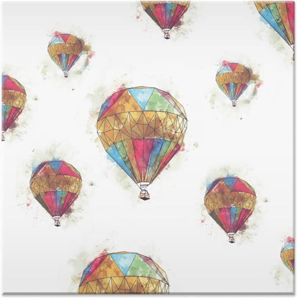Azulejo Balões De Diana Arendna - Hot Air Balloon (800x800), Png Download