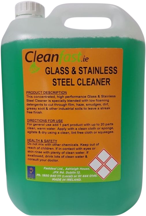 Cleanfast Glass & Stainless Steel Cleaner - Plastic Bottle (545x760), Png Download