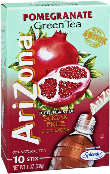 Arizona Pomegranate Green Tea Sugar Free 0 Calories - Natural Foods (600x600), Png Download