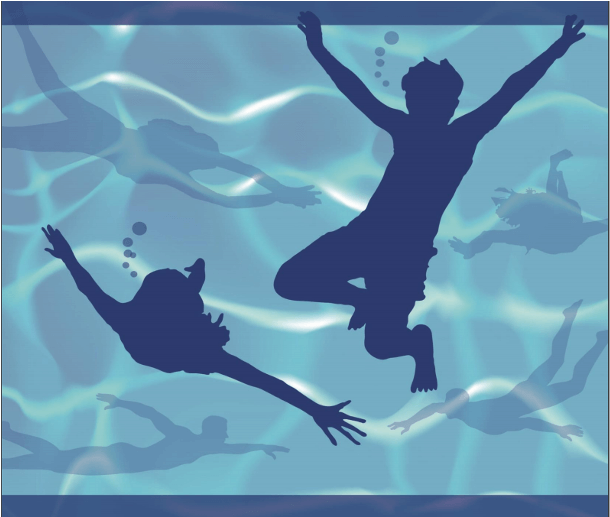 Free Swimming Logo - Underwater (1000x518), Png Download