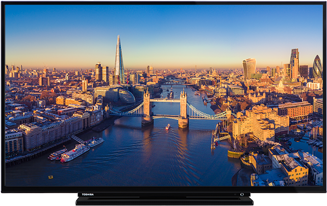 43" Toshiba Full Hd Tv Front - Toshiba 43l1733dg (640x640), Png Download