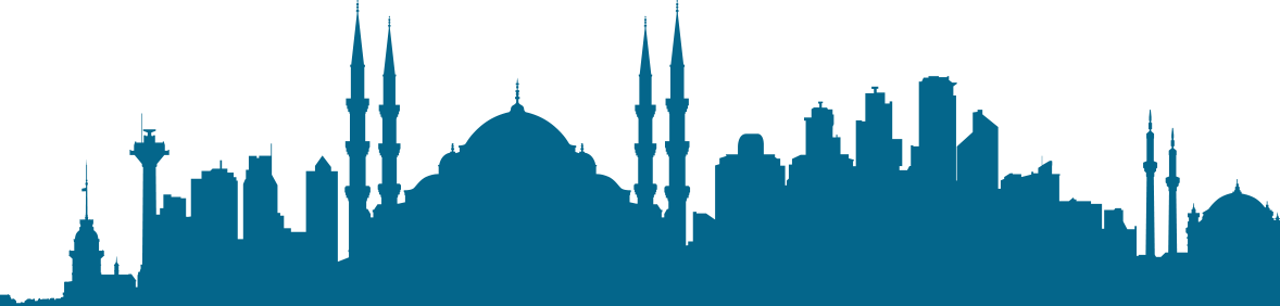 Istanbul-silhouette - Transparent Istanbul Silhouette (1178x282), Png Download