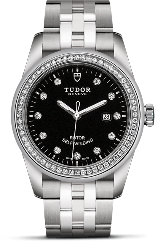 Tudor Glamour 31mm Diamonds (900x1200), Png Download