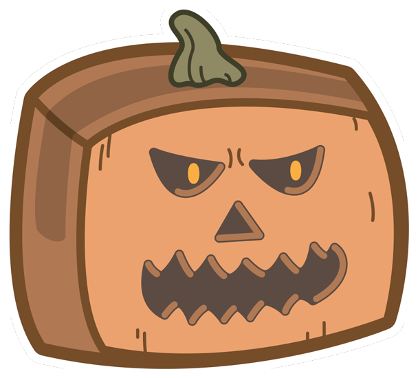 Pumpkin Head - Jack-o'-lantern (618x618), Png Download