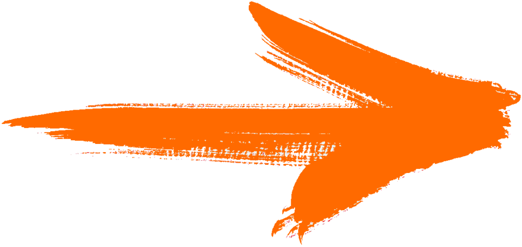 Flecha Naranja 2 - Flechas Didacticas Png (1024x484), Png Download
