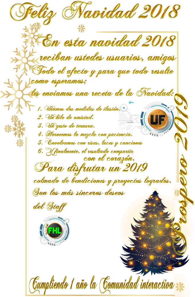 Saludos Y Deseos De Feliz Navidad 2019 Y Prospero 2019 - Christmas Tree (667x1019), Png Download