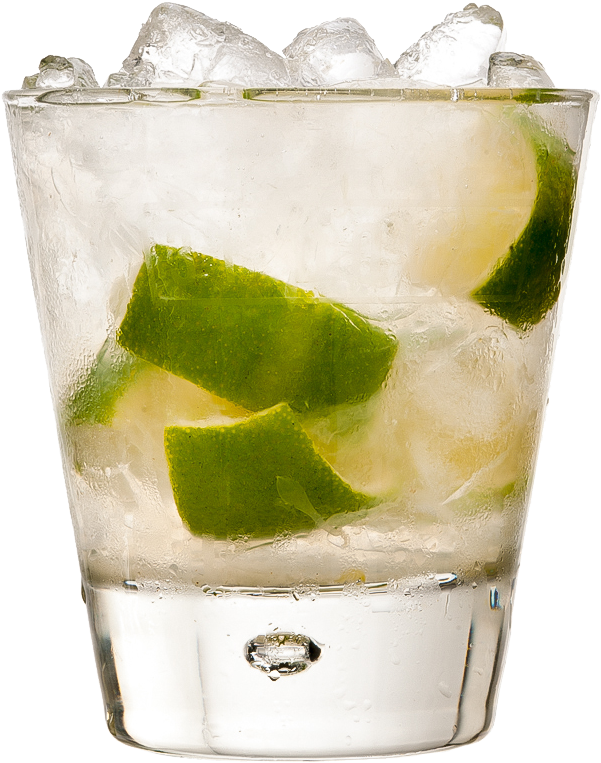 3/4 Fresh Lime Cut Into Wedges 2 Measures Cachaça - Caipirinha (1000x1000), Png Download