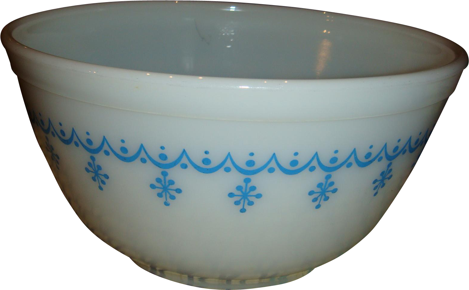Vintage Pyrex 1 1/2 Quart Mixing Bowl Snowflake Or - Bowl (1560x1560), Png Download