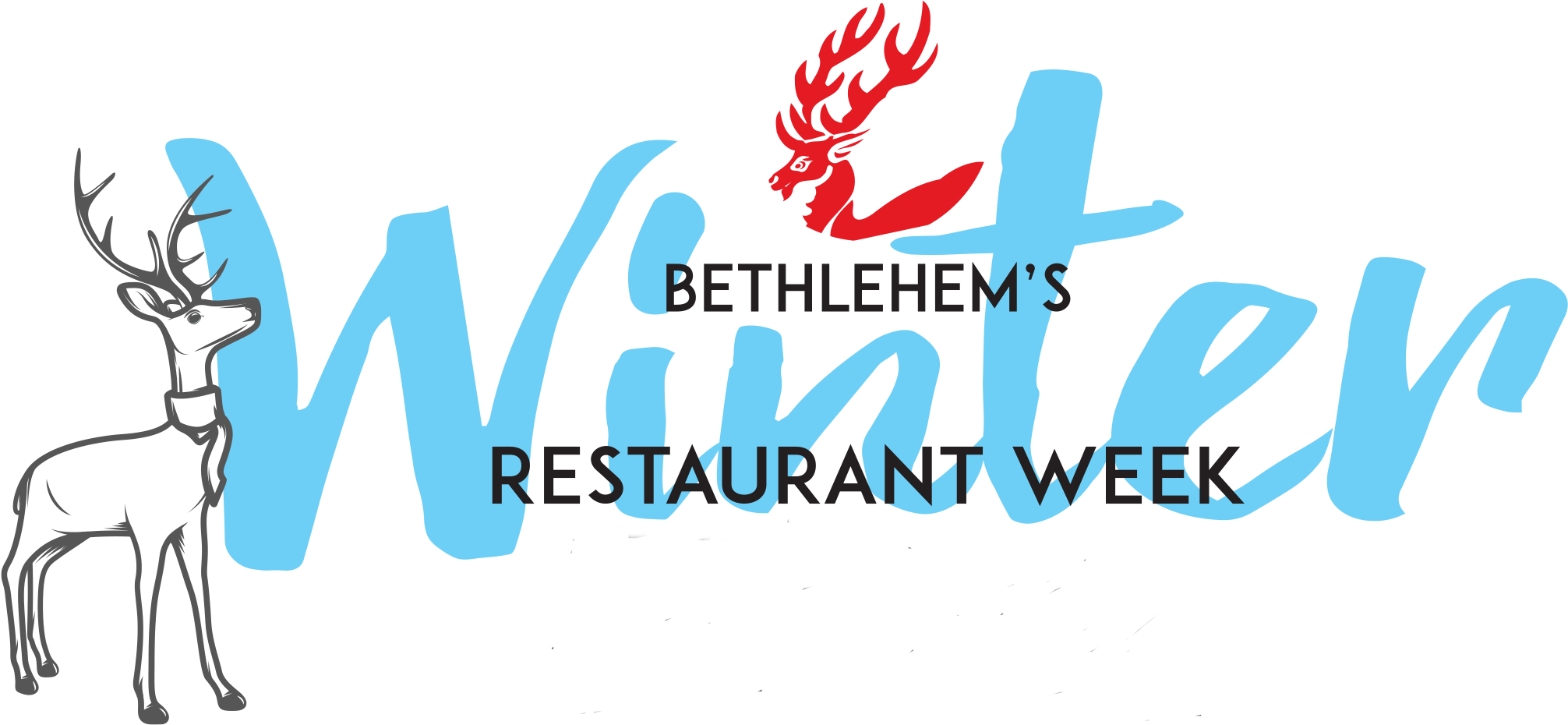 Winter Restaurant Week In Bethlehem - Graphic Design (2355x944), Png Download