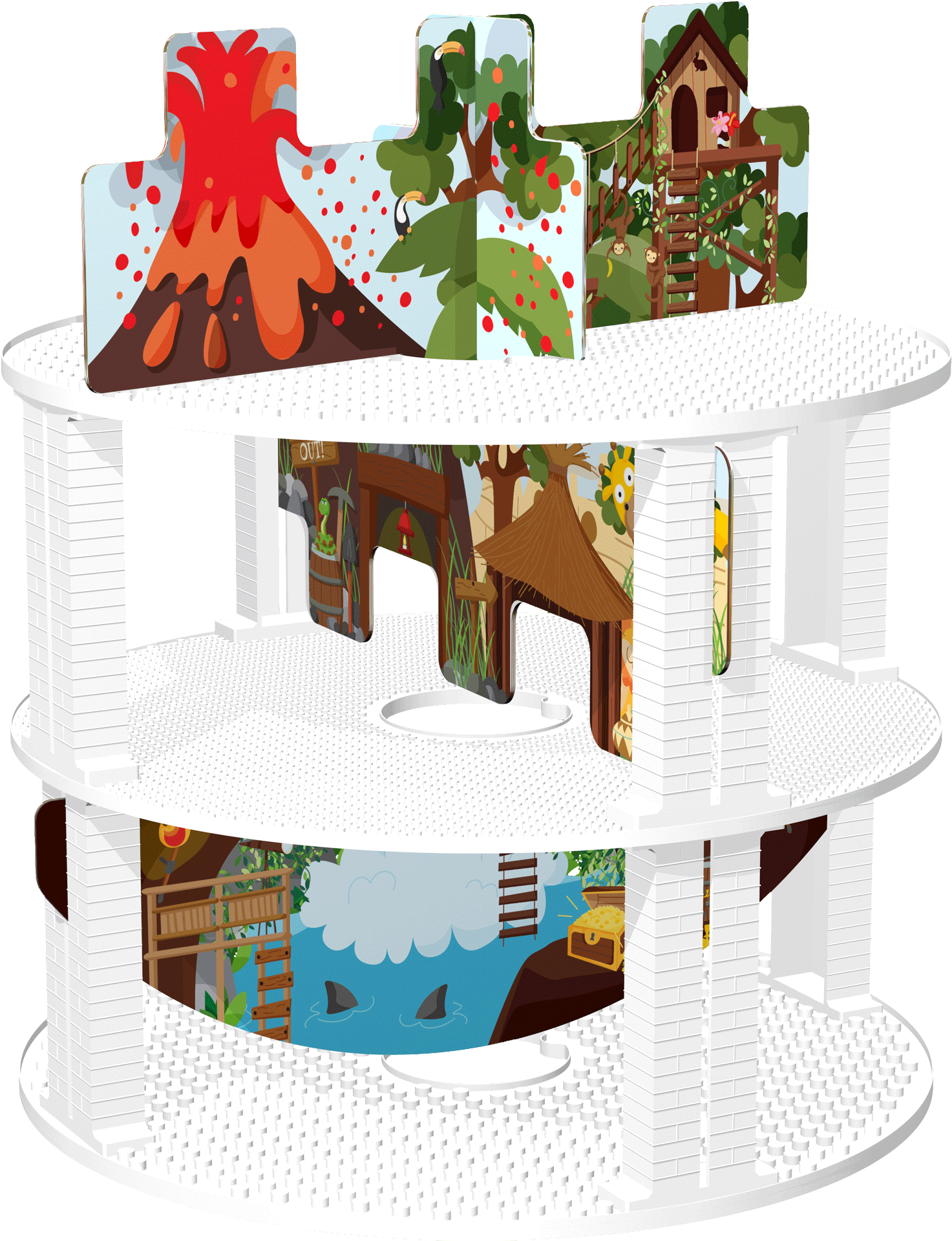 Tower Bridge Clipart Lego - Cartoon (1920x1920), Png Download