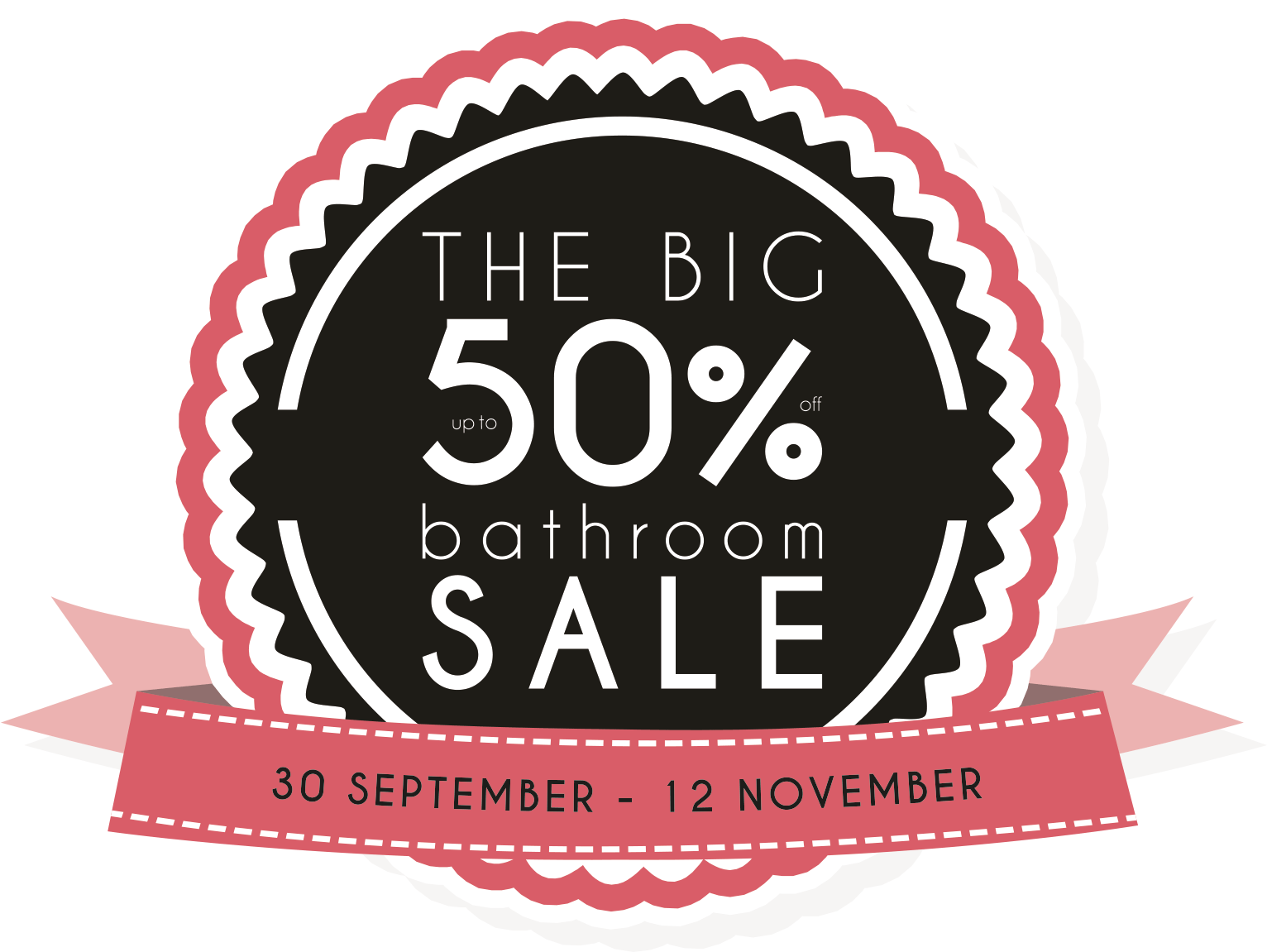 Countdown To The 2017 Big Bathroom Sale - Illustration (1800x1200), Png Download
