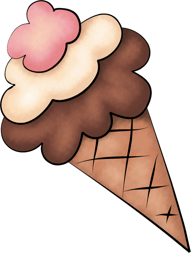 Cupcake & Bolos E Etc - صور مثلجات كرتون (775x1024), Png Download