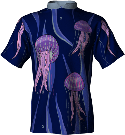 Neon Jellyfish 0001 - Marshall Kent (600x600), Png Download