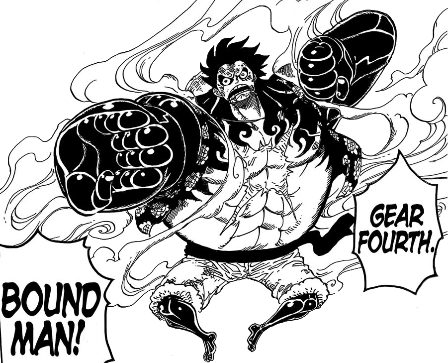 Monkey D Luffy Fourth - Luffy Manga (901x729), Png Download