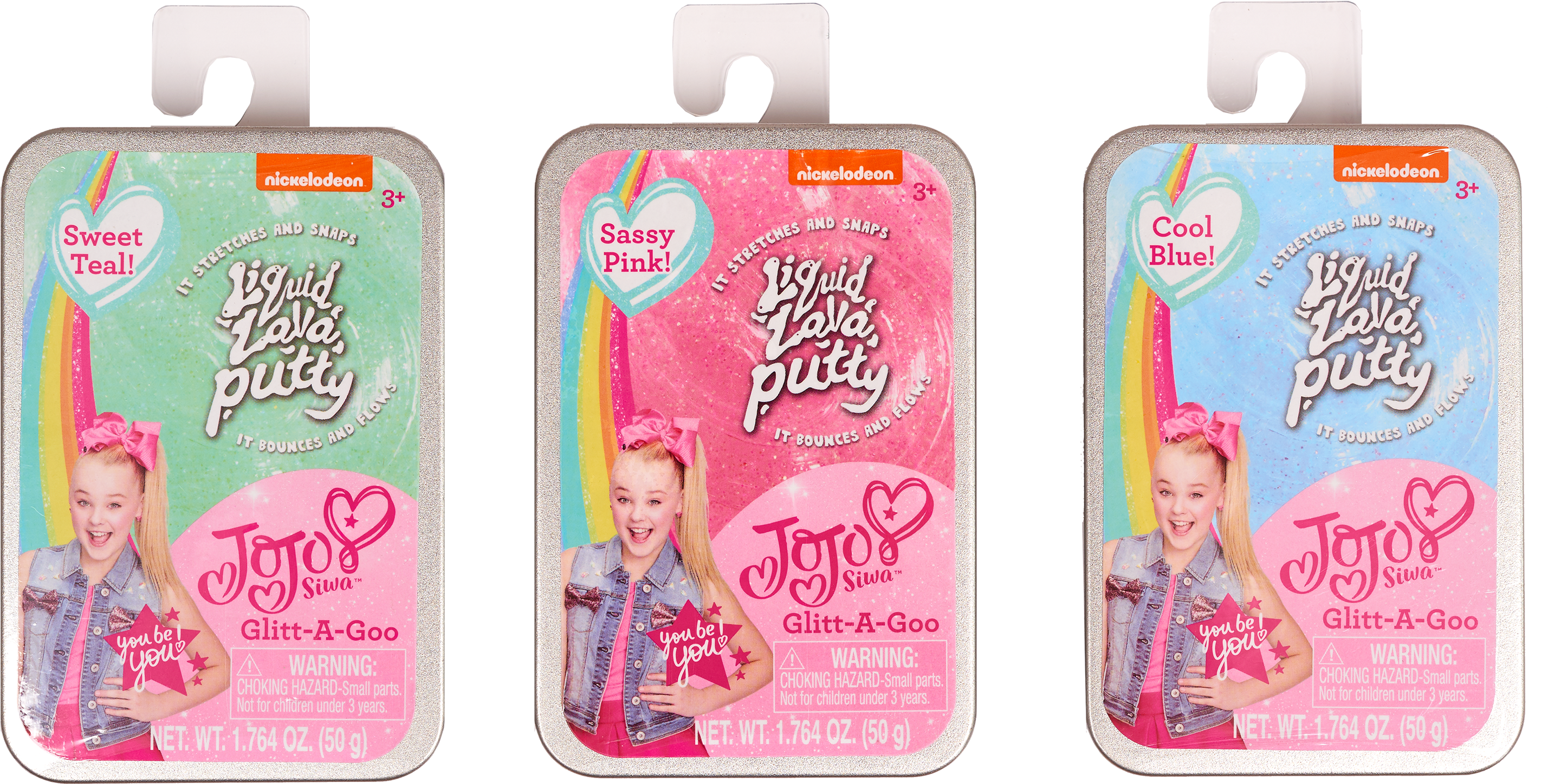 Nickelodeon Jojo Siwa Liquid Lava Putty Glitt A Goo - Plastic Bottle (3000x3000), Png Download