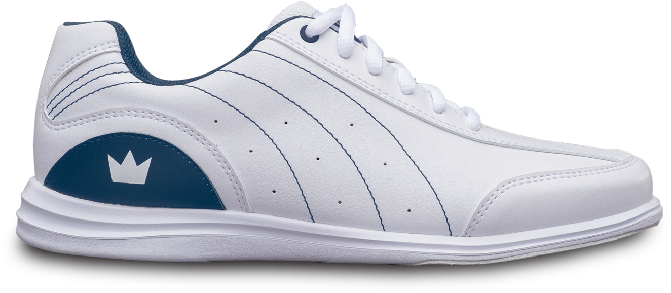 Brunswick Mystic White/navy Women's Bowling Shoes - Shoe (1400x1400), Png Download