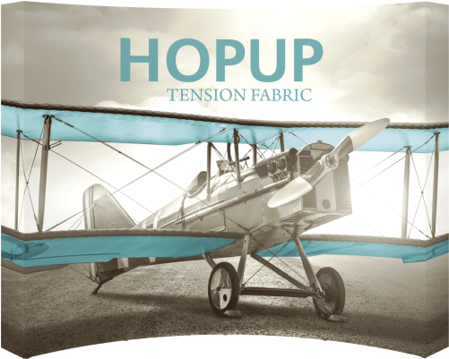 Hopup Tension Fabric Banner Stand 4×3 Curved - Hopup Lite (600x600), Png Download