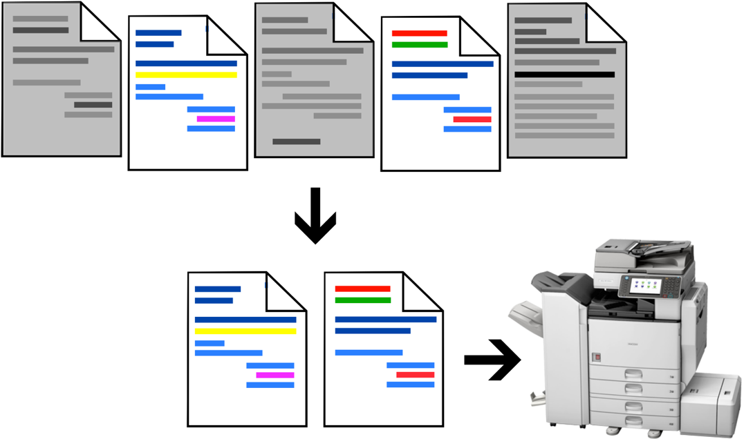 Page Selection Based On Color - Document Sorting And Stapling Jobs (1170x661), Png Download