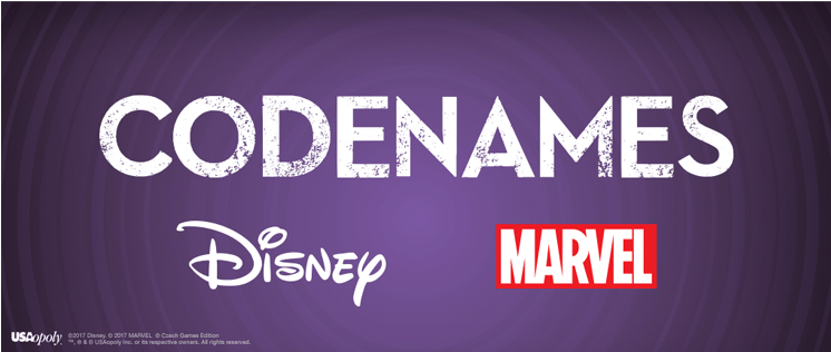 Usaopoly Announces Disney, Pixar, Marvel Themed Codenames - Disney (750x450), Png Download