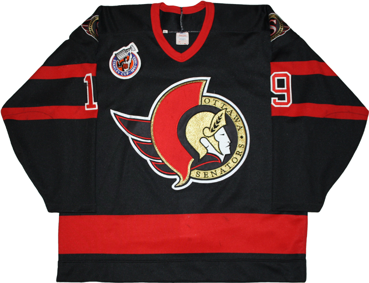 Picture - Ottawa Senators 1991 Jersey (750x578), Png Download
