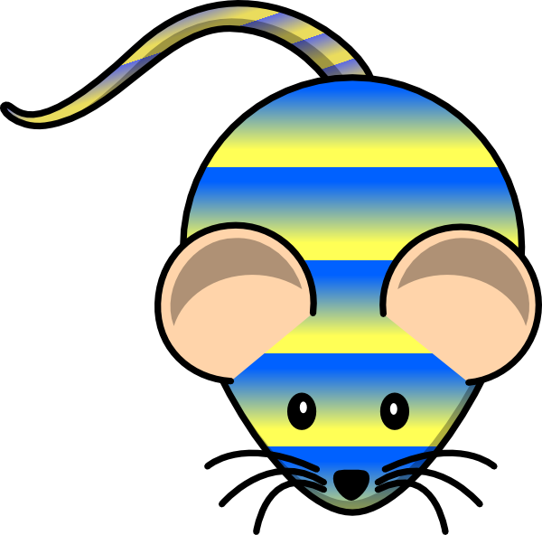 Striped Mouse Svg Clip Arts 600 X 592 Px (600x592), Png Download