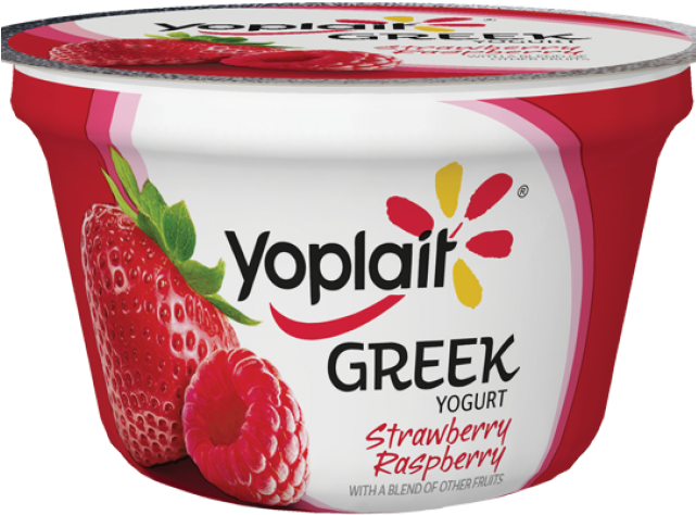 Strawberry Clipart Clear Background - 32 Oz Yoplait Yogurt (640x480), Png Download