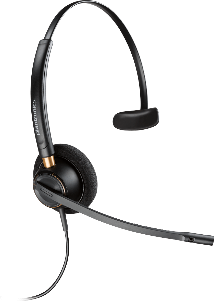Customer Service Headset - Plantronics Hw510 (839x1179), Png Download