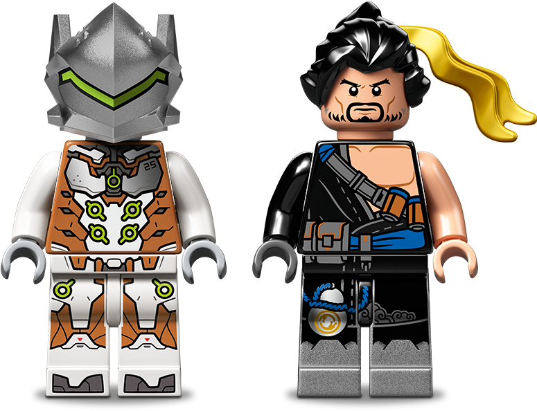 Lego® 75971 Overwatch® - Lego Hanzo Vs Genji (843x656), Png Download