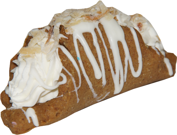 Coconut Cannoli - Pastry (1018x679), Png Download